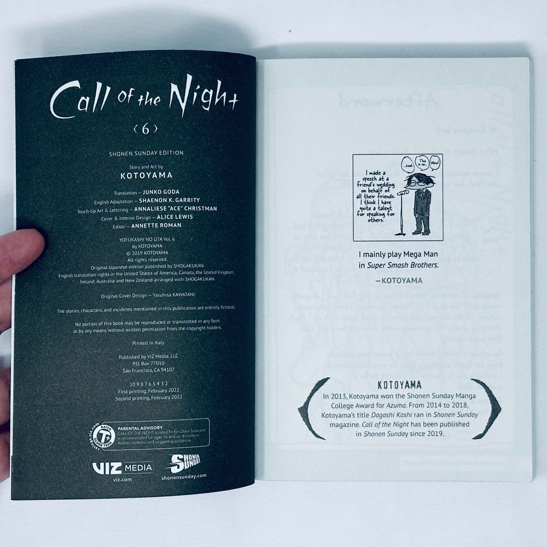 Call of the Night, Vol. 6