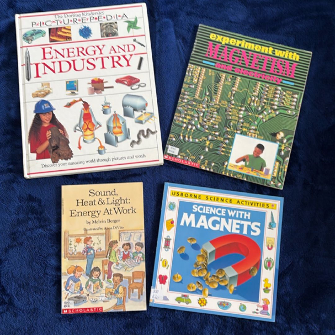 Elementary Science Activity Books (4-Book Bundle) | Sound, Light, Heat & Magnetism