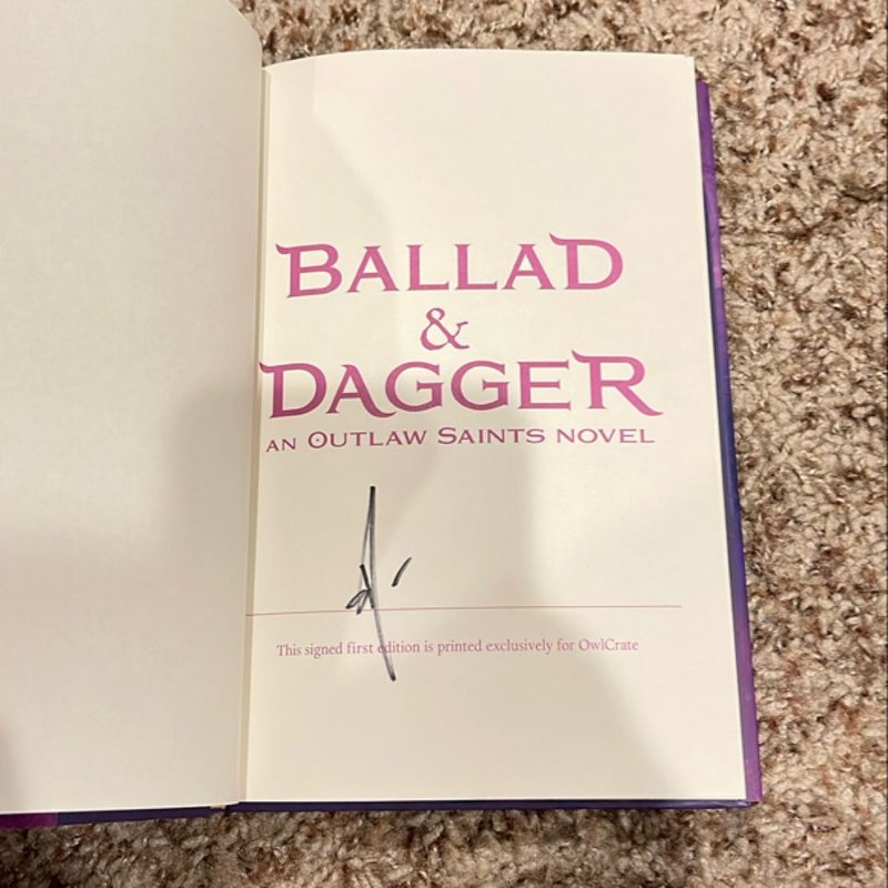 BOOK ONLY - Ballad & Dagger (OwlCrate)