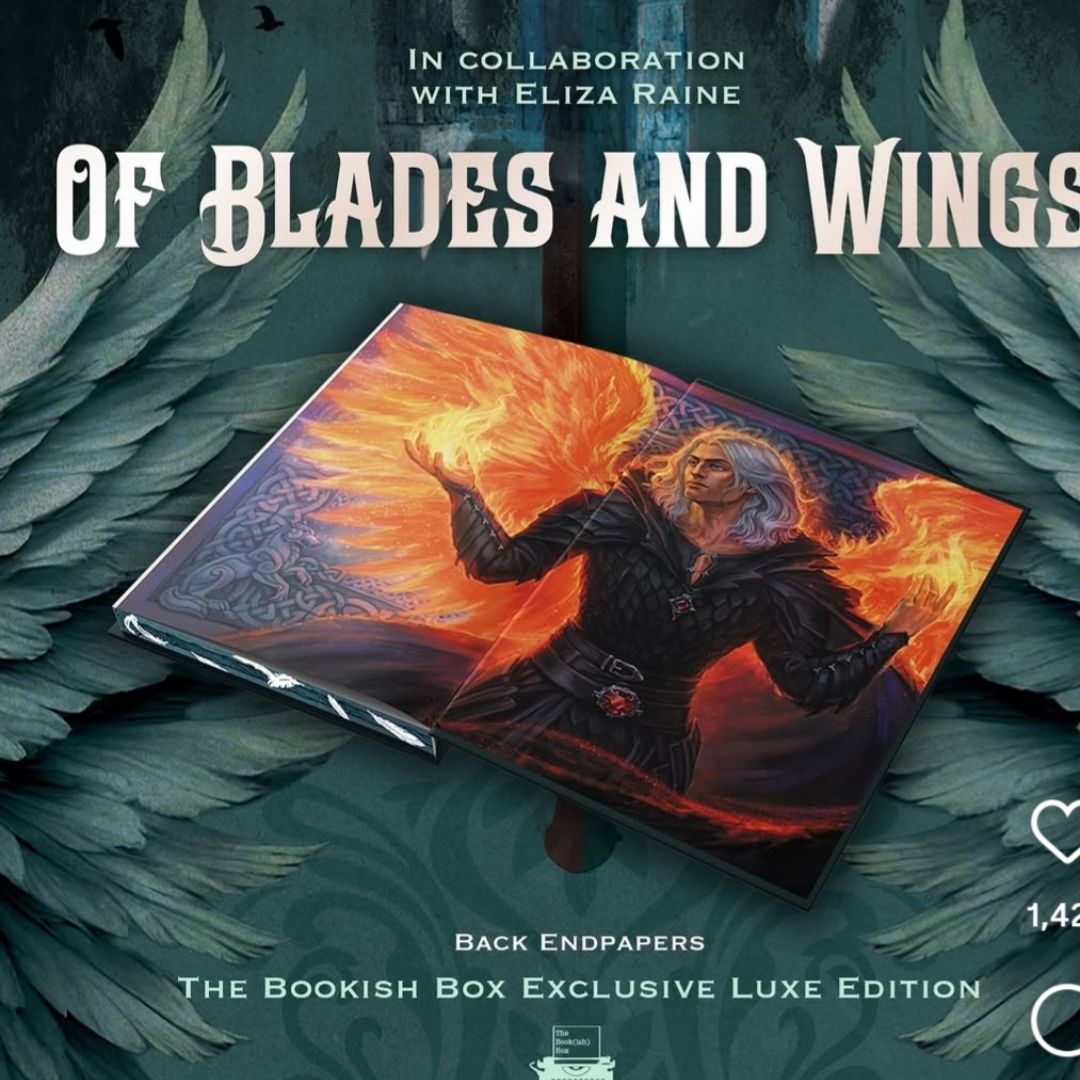 Bookish Box *SIGNED* Of Blades And Wings by Eliza Raine, Hardcover ...