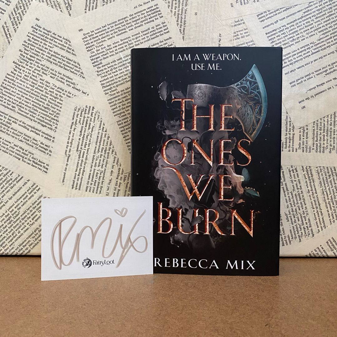 The Ones We Burn FairyLoot Edition Signed Bookplate