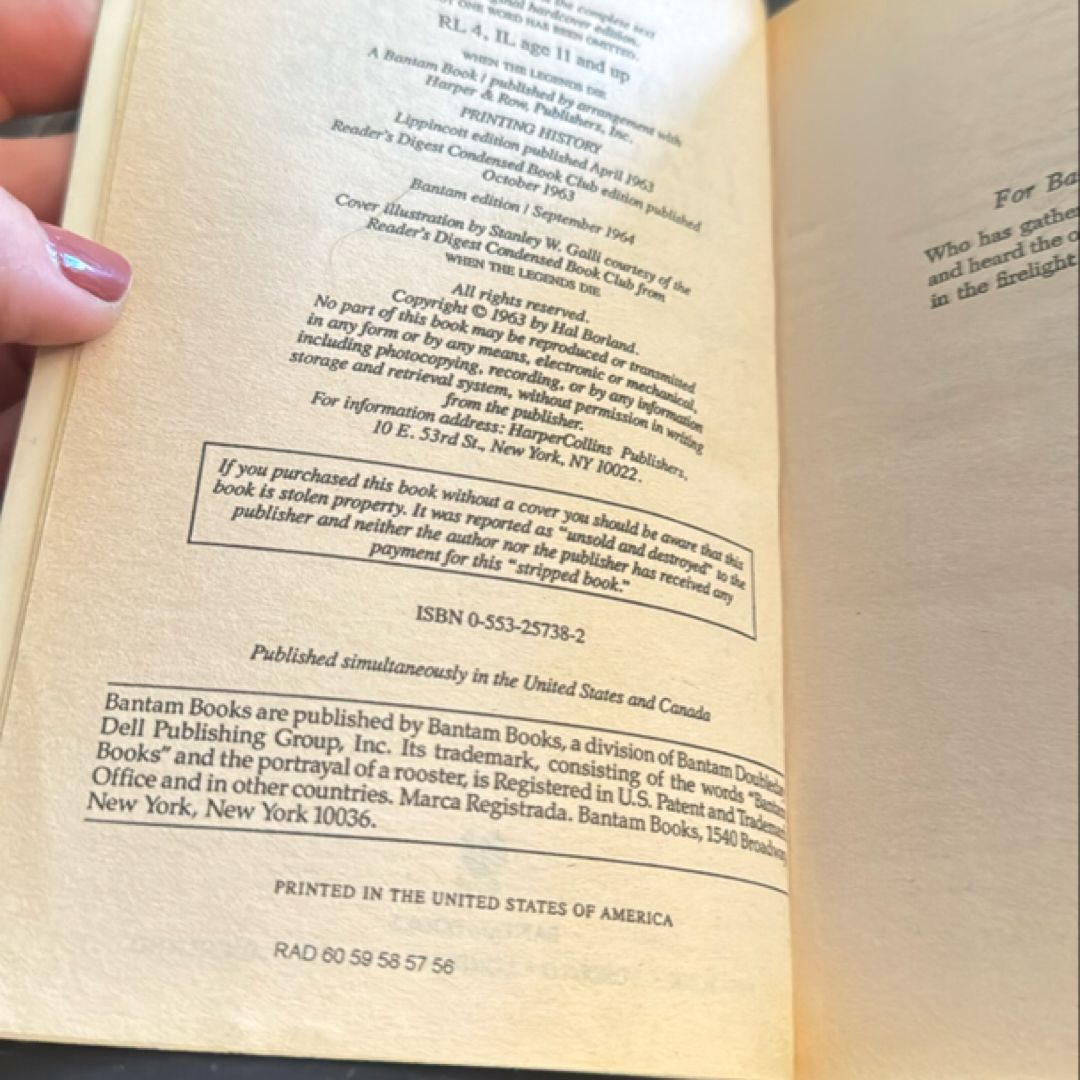 When the Legends Die