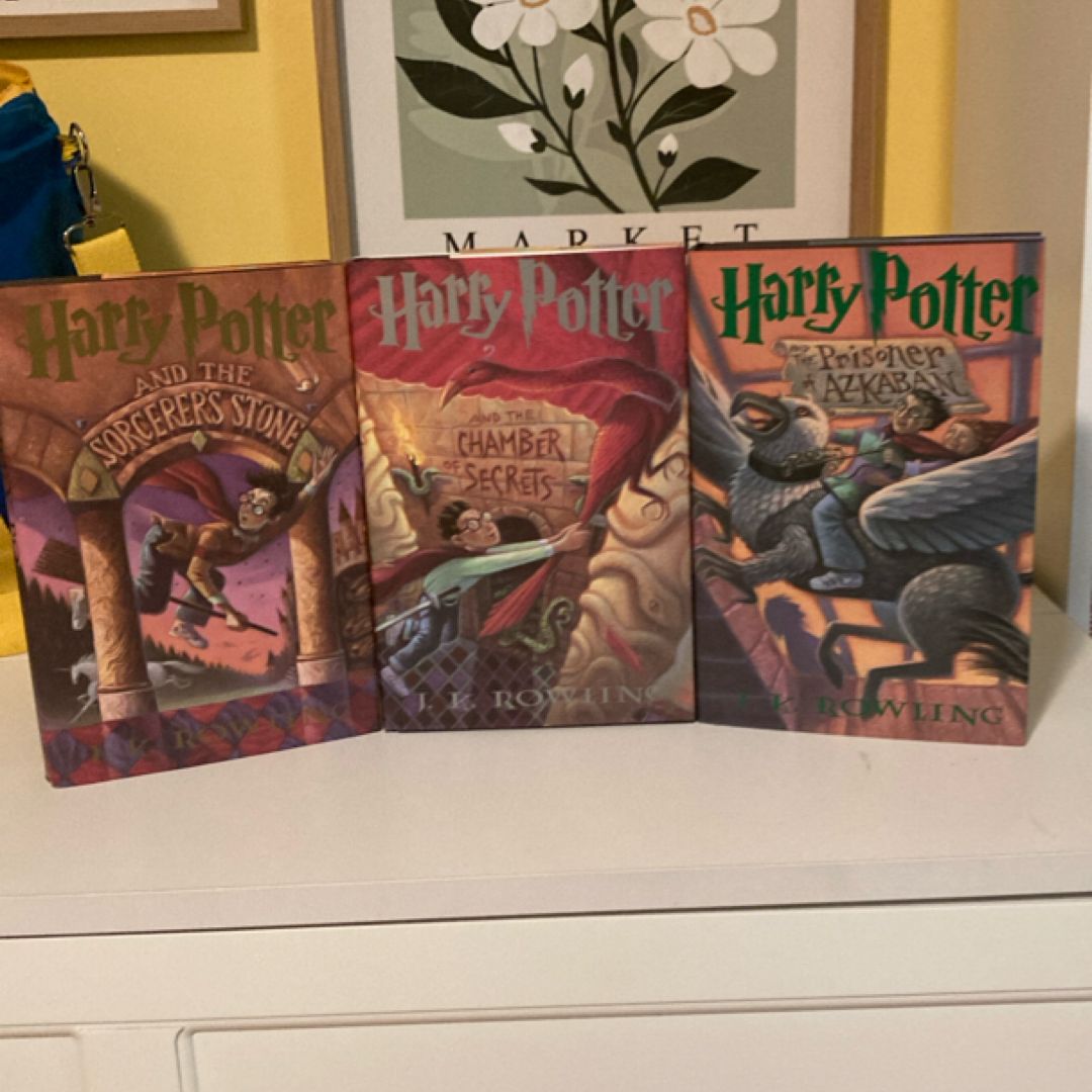 Harry Potter Books 1-3 1st 1st Printing
