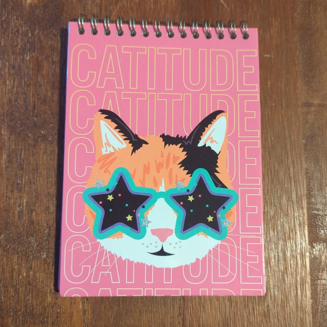 Pink Cattitude notebook