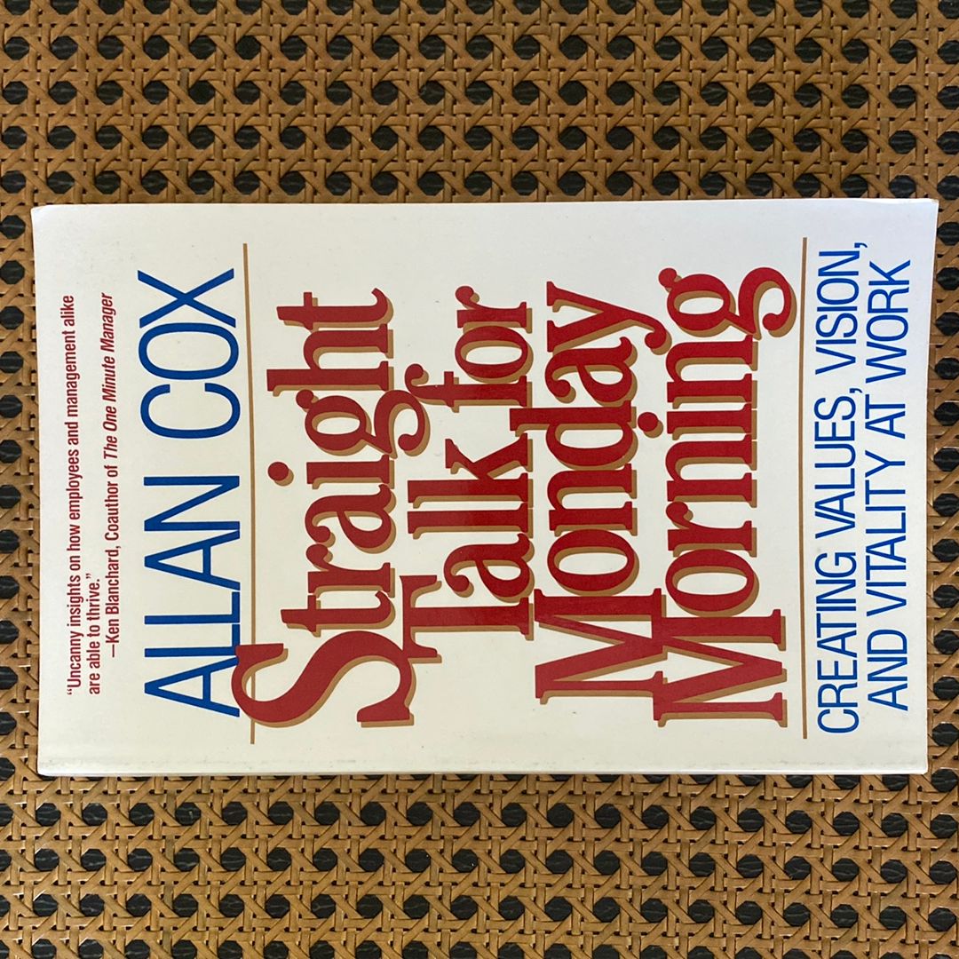 Straight Talk for Monday Morning