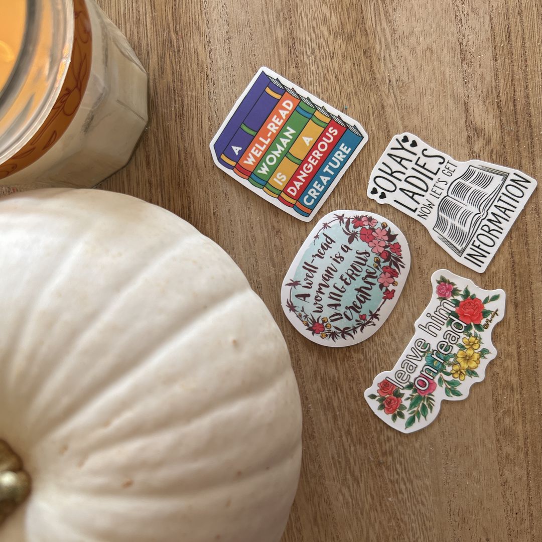 Woman Power Bookish Sticker Bundle