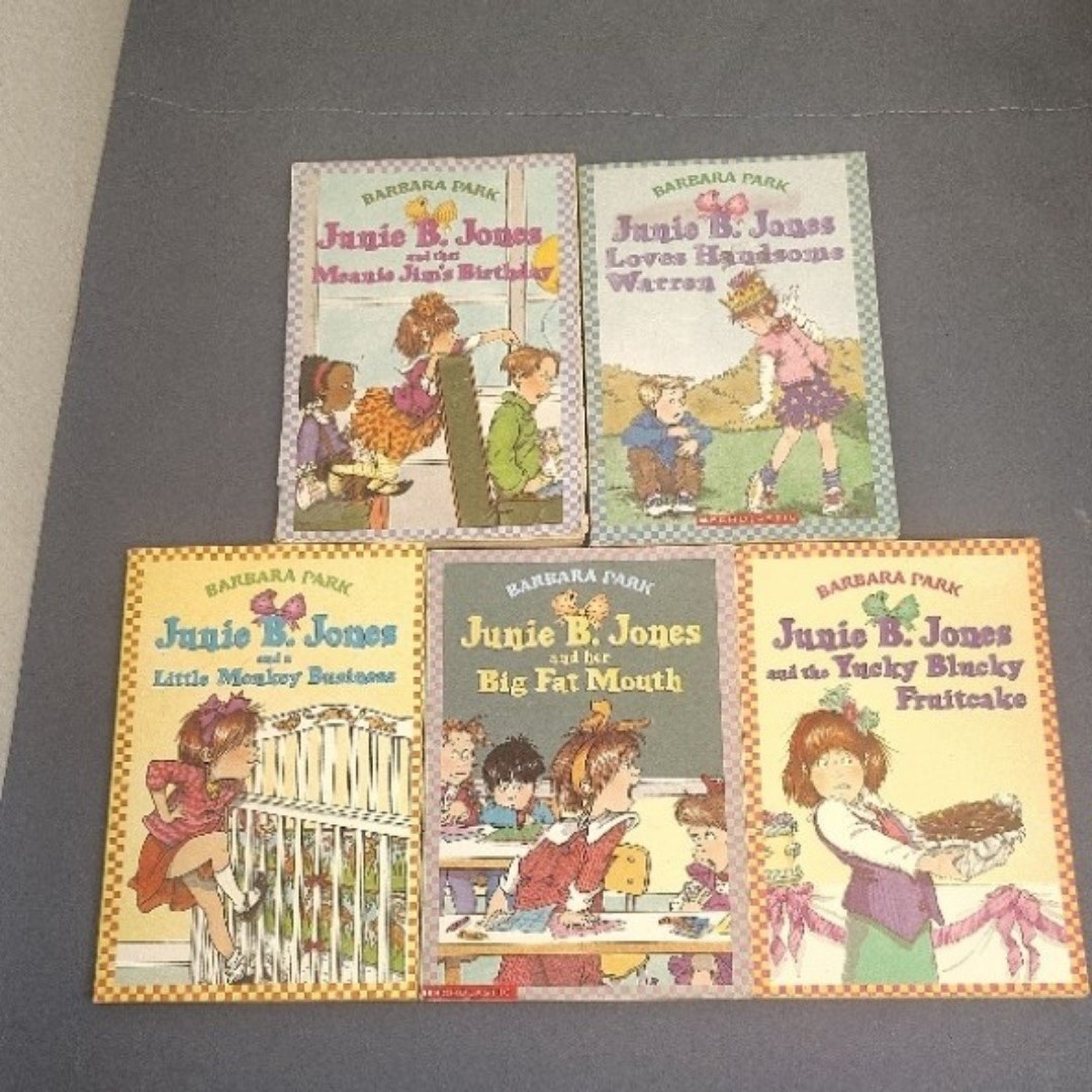 Junie B Jones Barbara Park 5 Book Lot Kids Chapter Books Vintage Scholastic