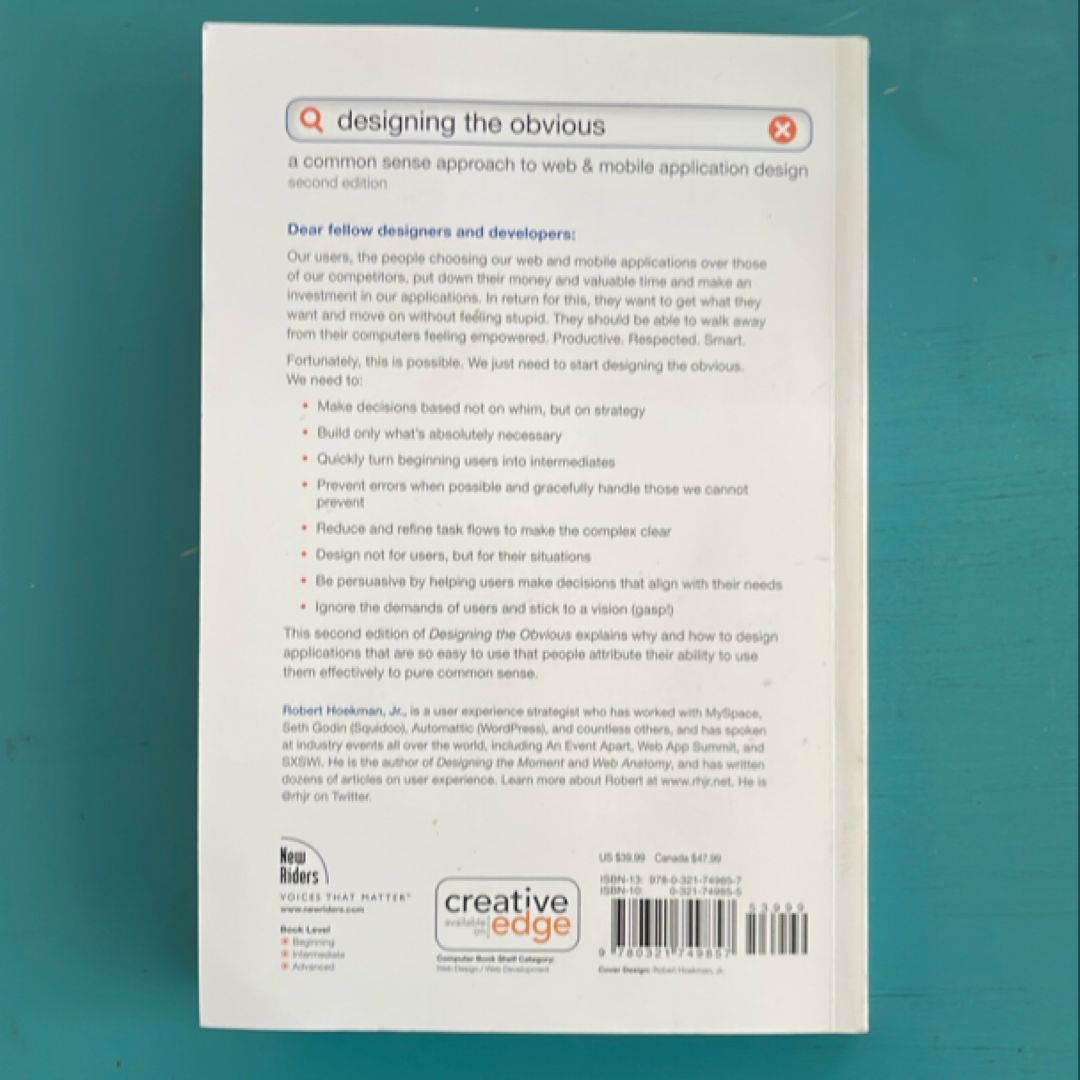 Designing the Obvious