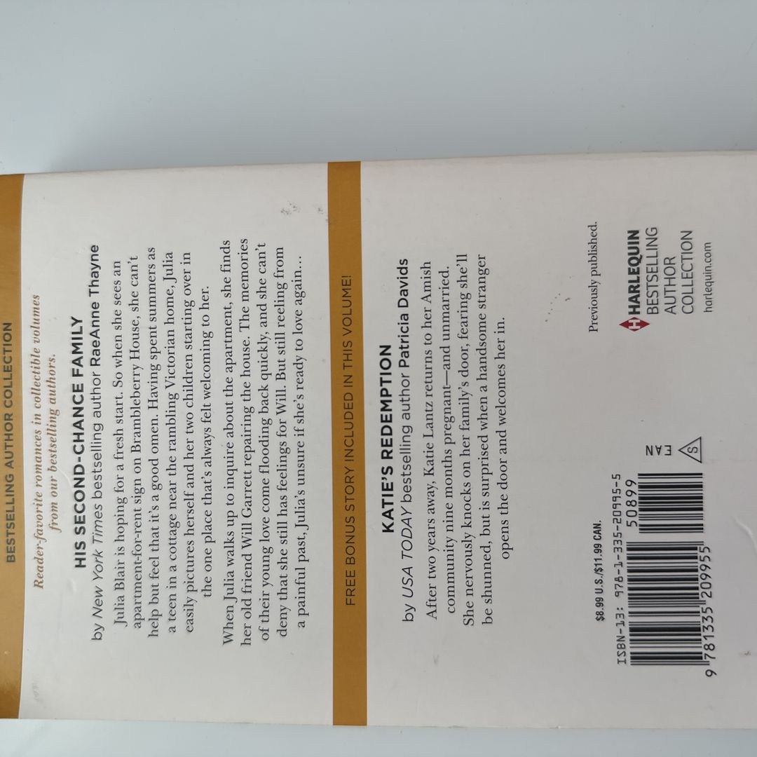 His Second-Chance Family and Katie's Redemption