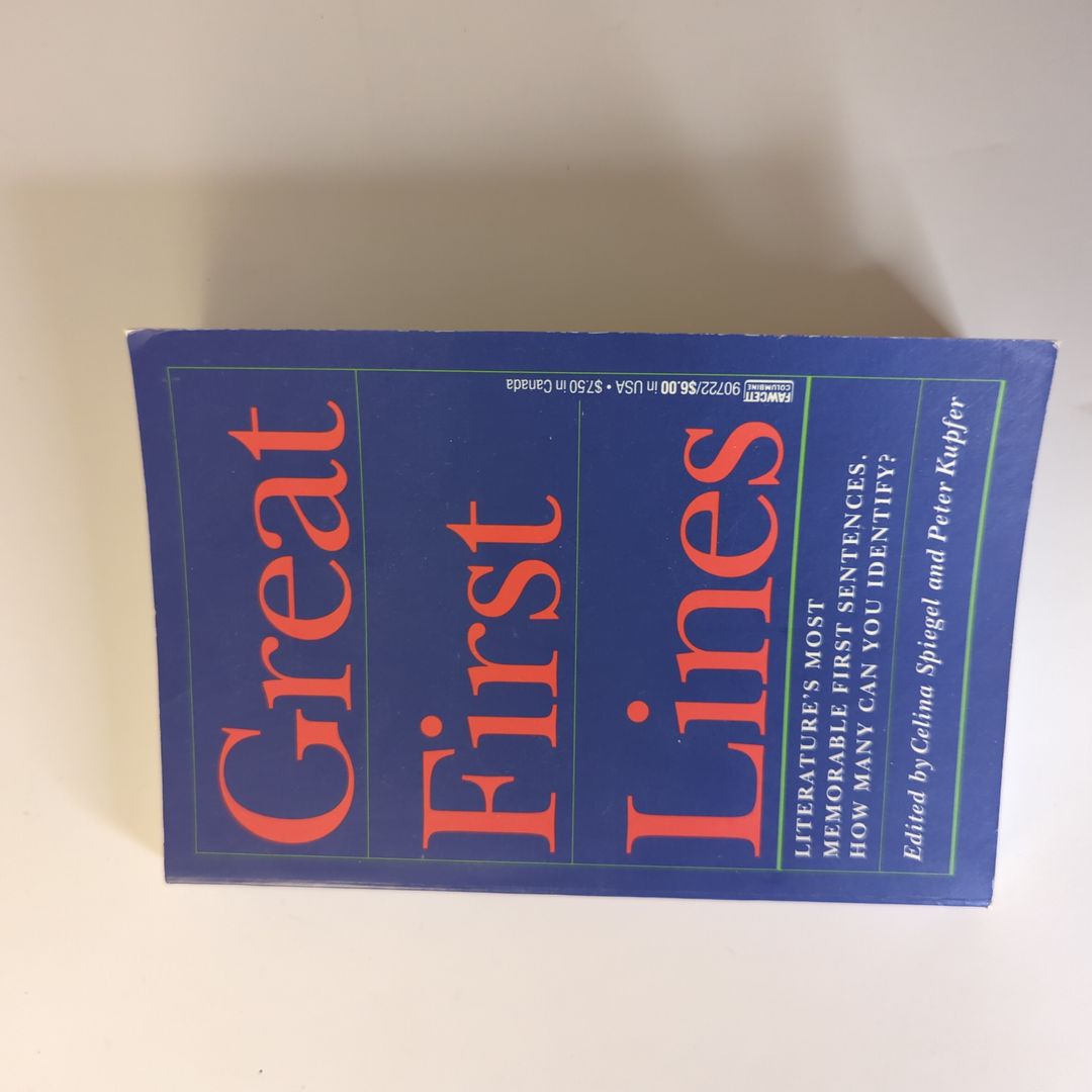 Great First Lines