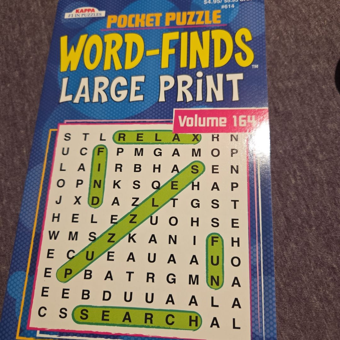 Pocket Puzzle: Word-Finds Large Print (Vol. 164)