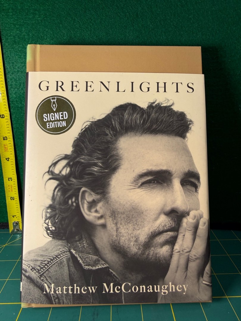 "Green light" SIGNED EDITION Matthew McConaughey first edition