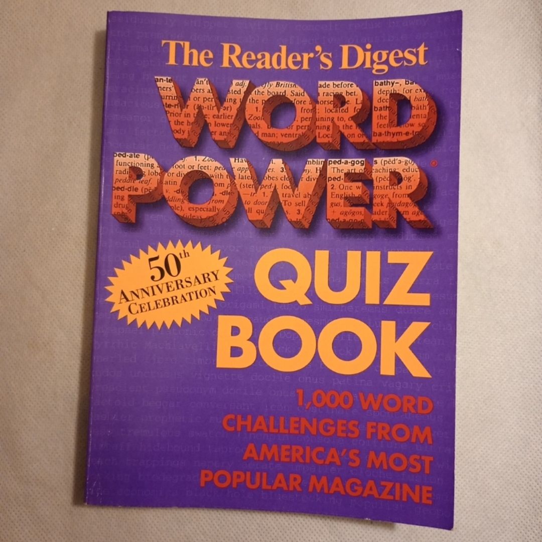 The Reader's Digest Word Power Quiz Book