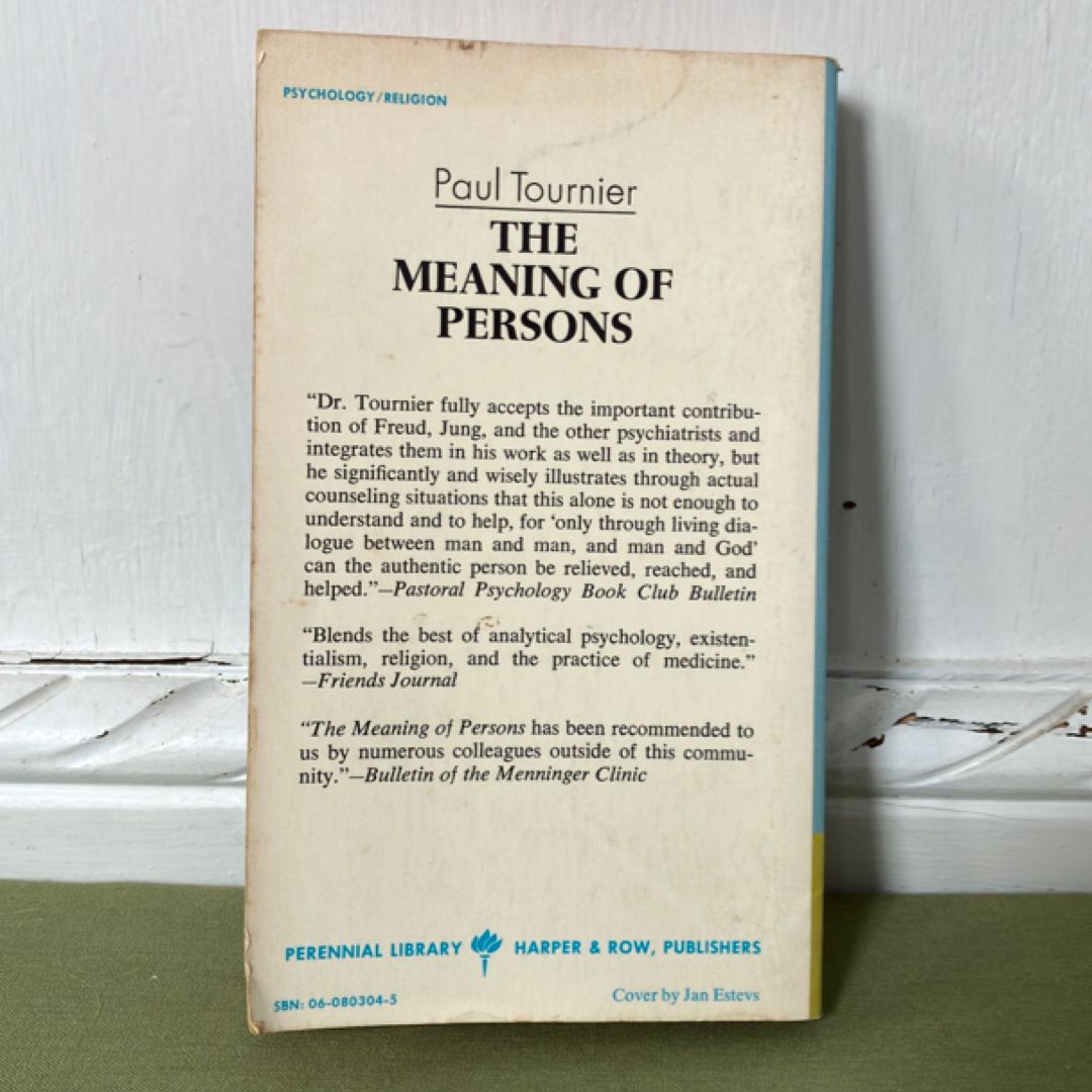 The Meaning of Persons