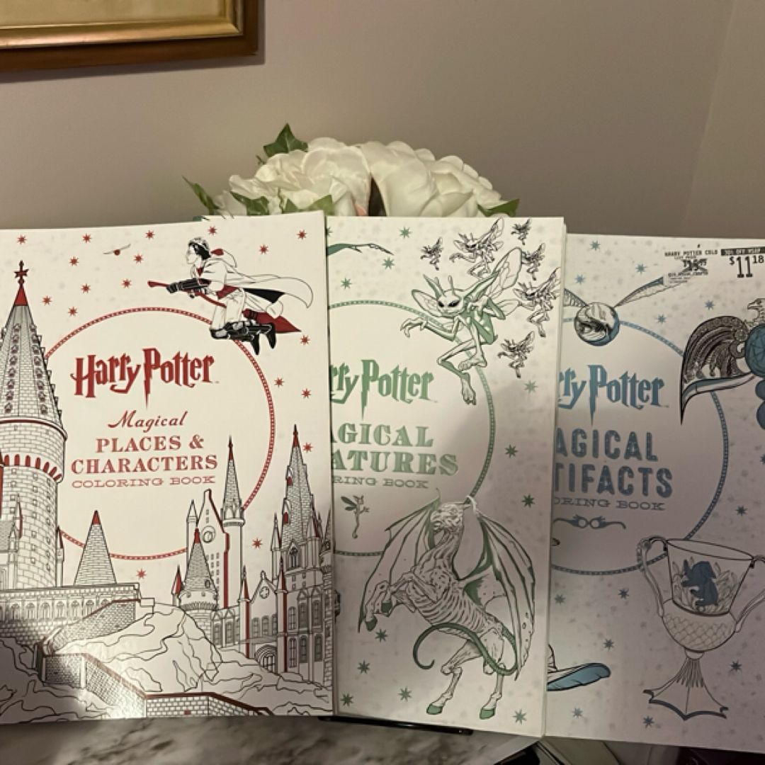 Harry Potter Magical Places and Characters Coloring Book by