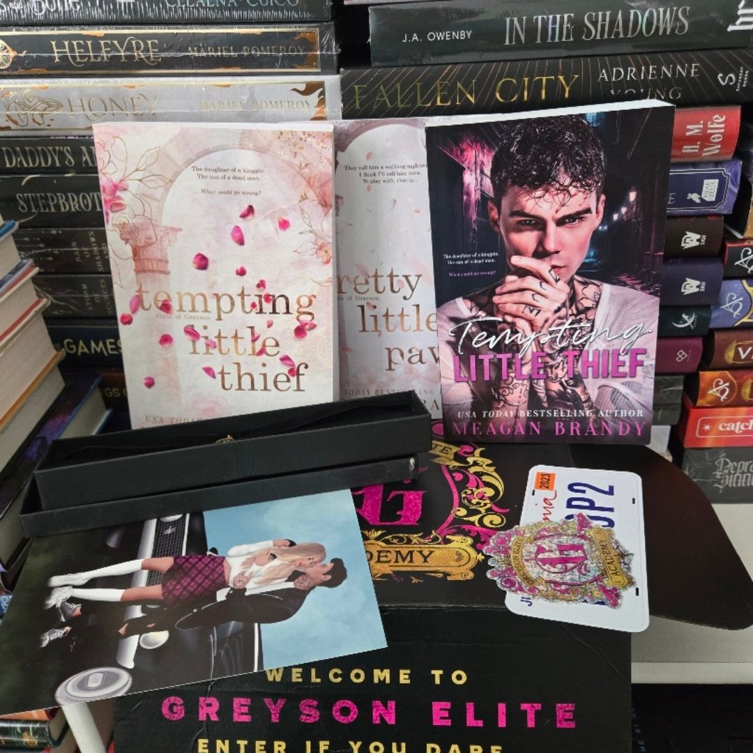 Signed tempting little thief with merch pretty little pawn with merch exclusive