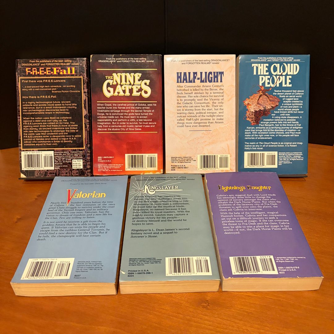 TSR Books First Edition Lot: F. R. E. E. Fall, The Nine Gates, Half ...