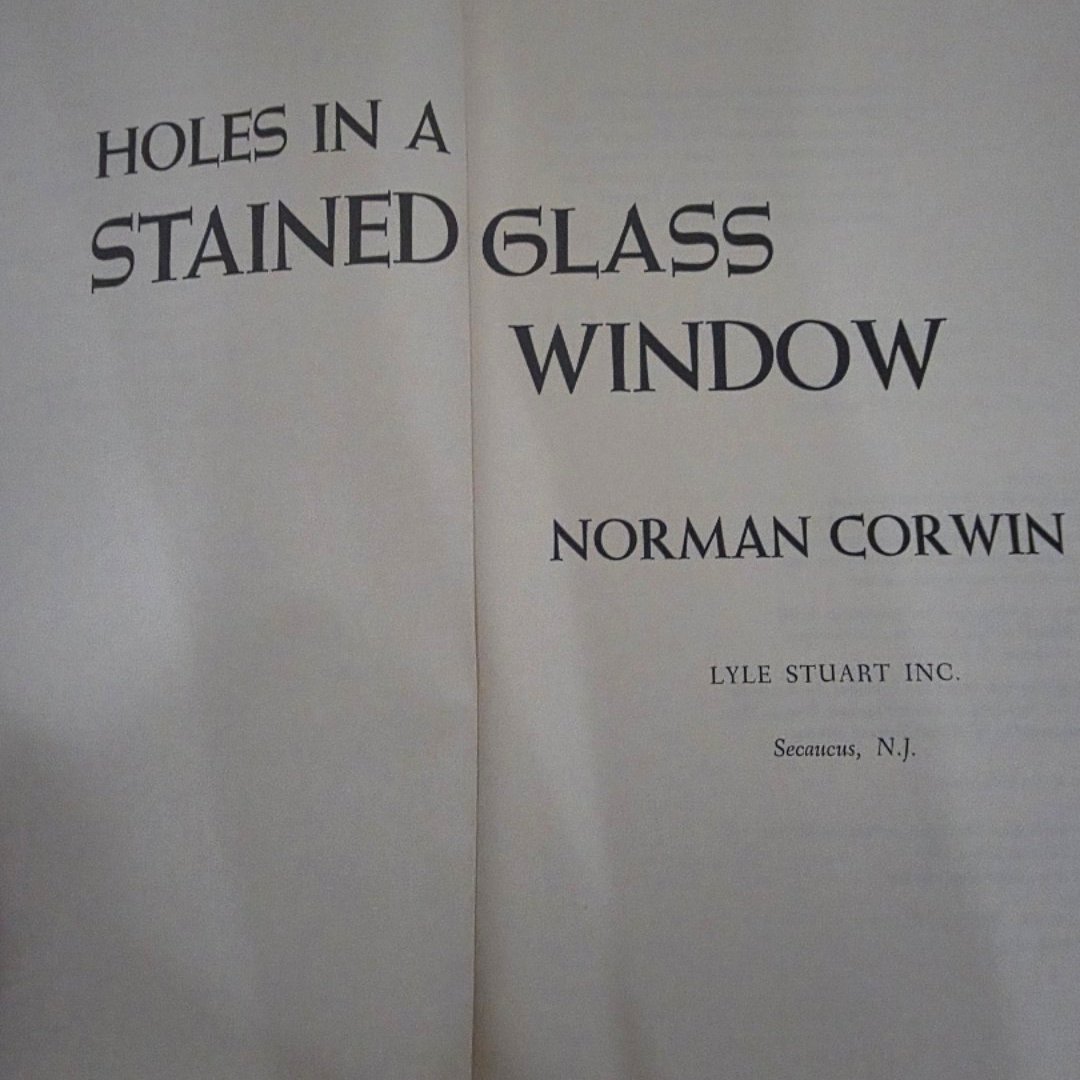 Holes In A Glass Stained Window 