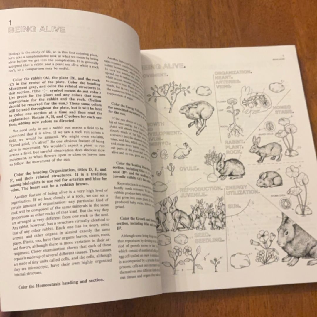 The Biology Coloring Book by Robert D. Griffin