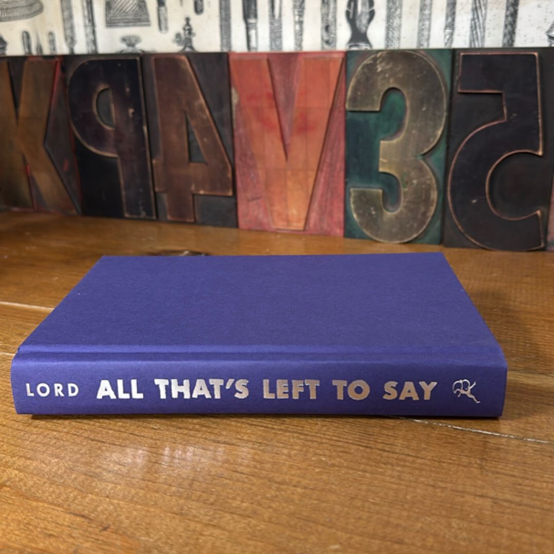 All That's Left to Say