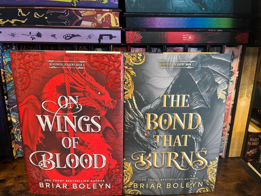 On Wings of Blood & The Bond That Burns Briar Boleyn Hardcovers New 