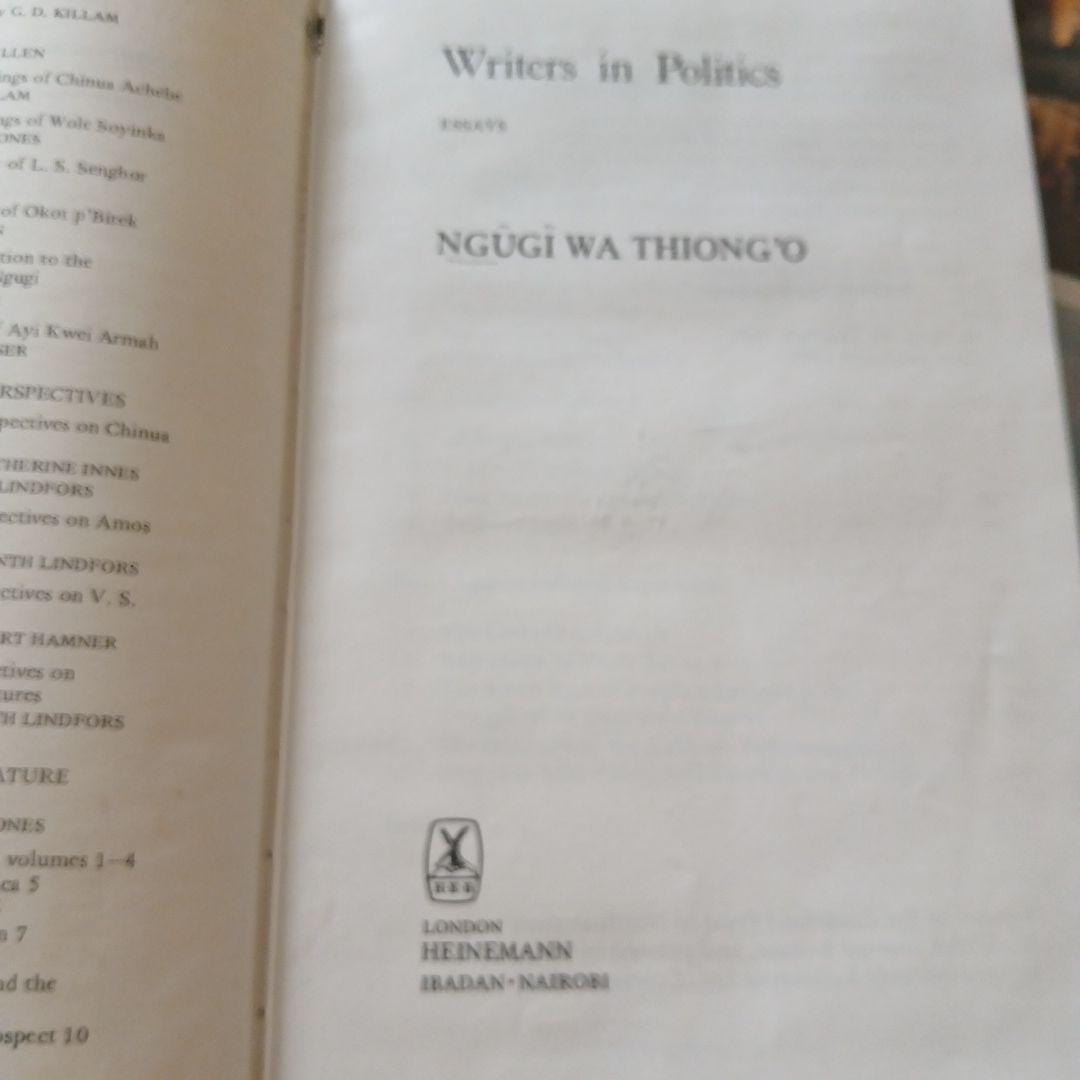 Writers in Politics