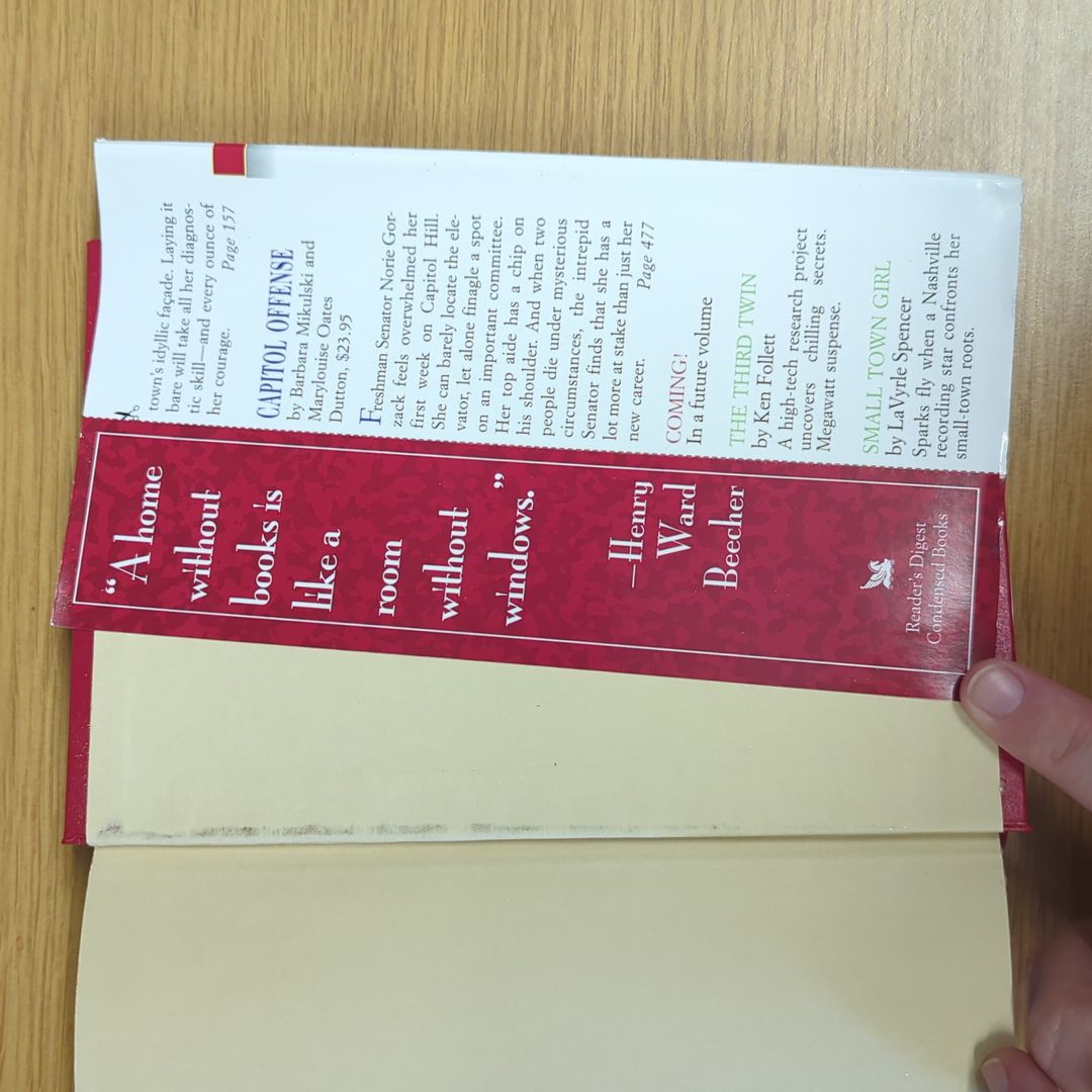 Reader's Digest Condensed Books: Icon, Runaway Jury, Capitol Offense, Critical Judgment 