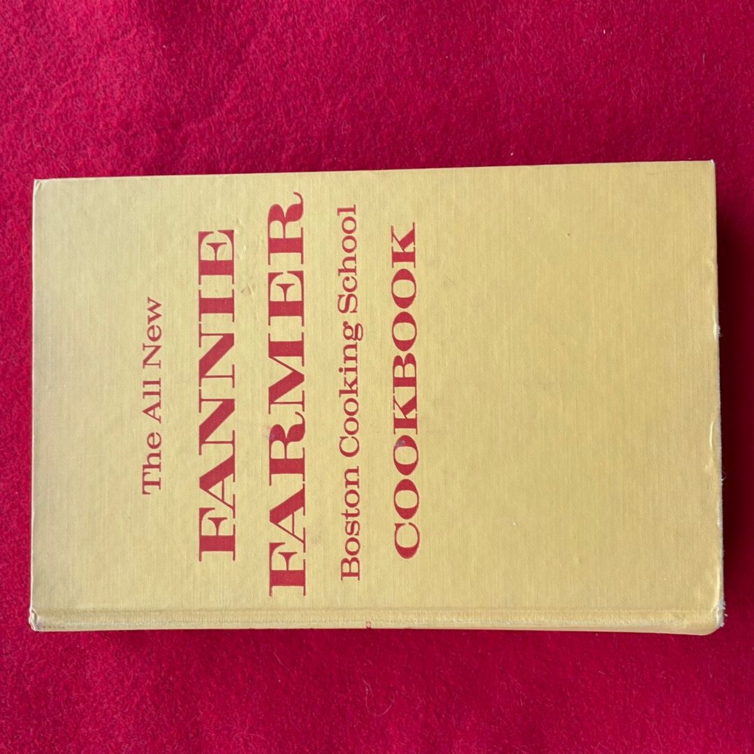 Fannie Farmer cookbook 