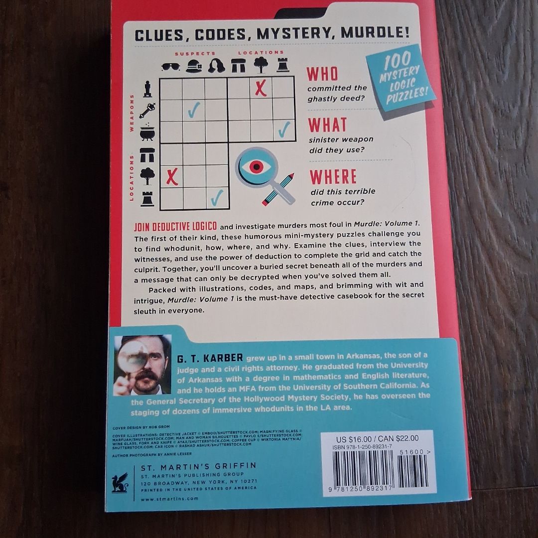 Murdle: Volume 1 by G. T. Karber, Paperback | Pangobooks