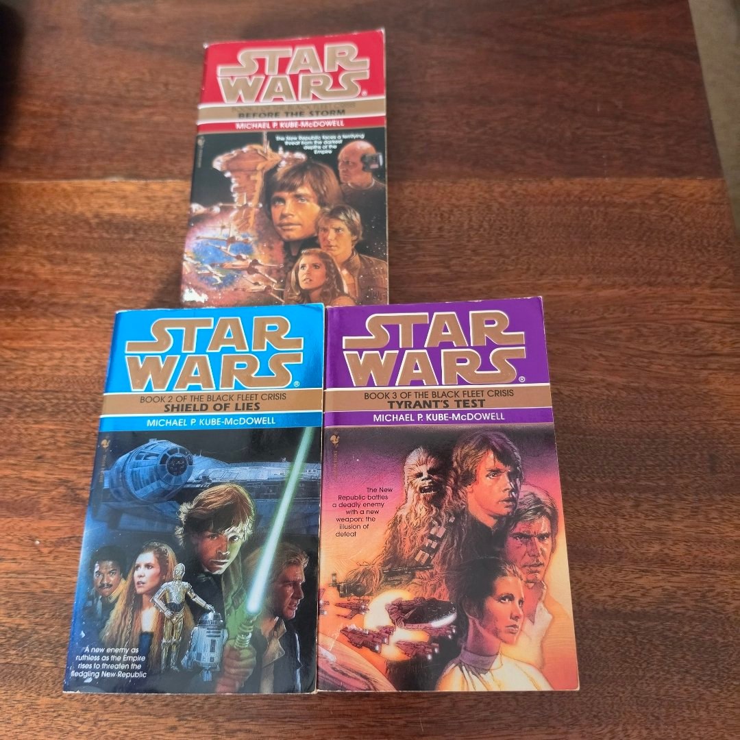 Star Wars Black Fleet Crisis Trilogy Book Lot 1-3 Complete