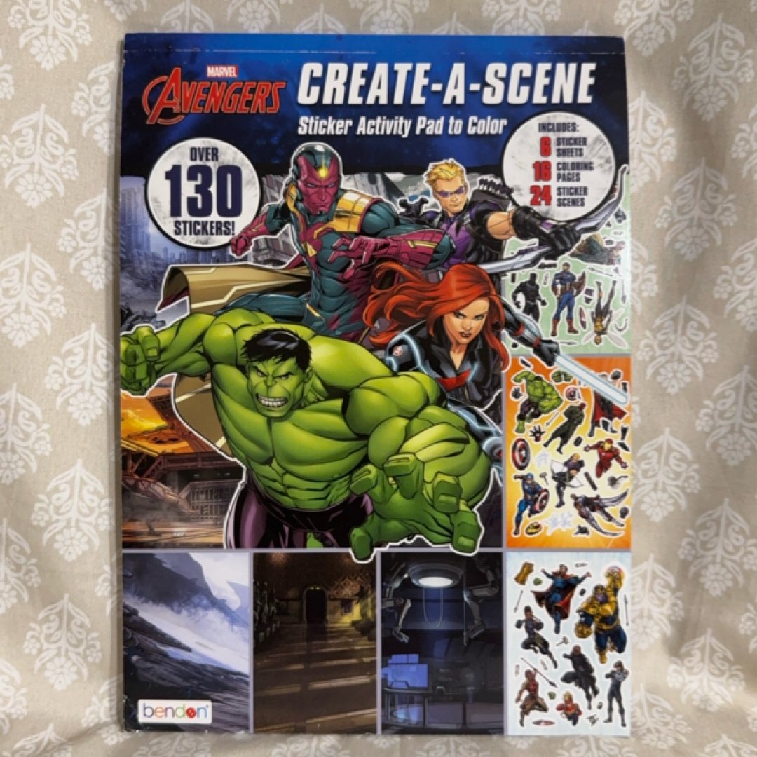 Marvel Avengers Create-A-Scene Sticker Activity Pad 