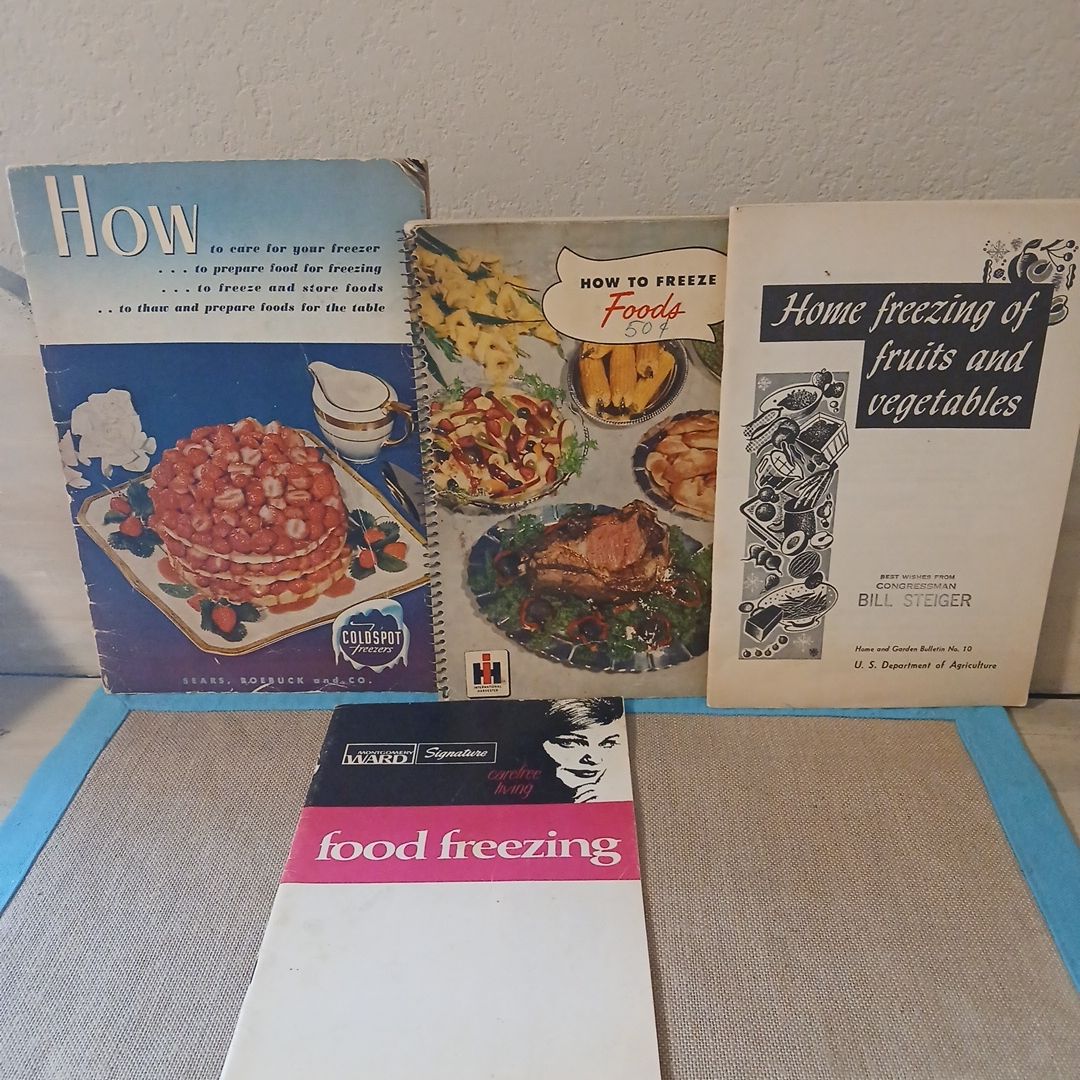 How to Freeze Foods Books Lot of 4