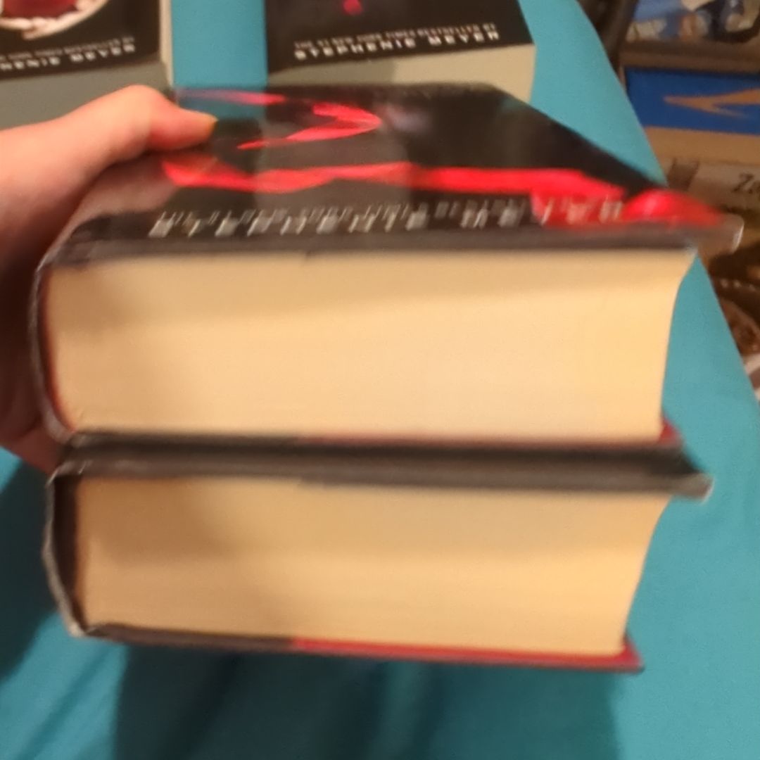 Twilight (T), New Moon (T), Eclipse (HC), Breaking Dawn (HC)