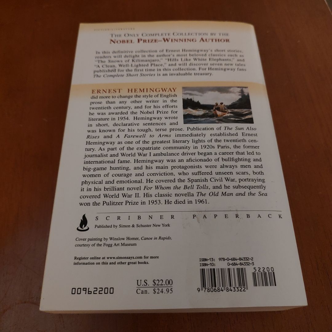 The Complete Short Stories of Ernest Hemingway