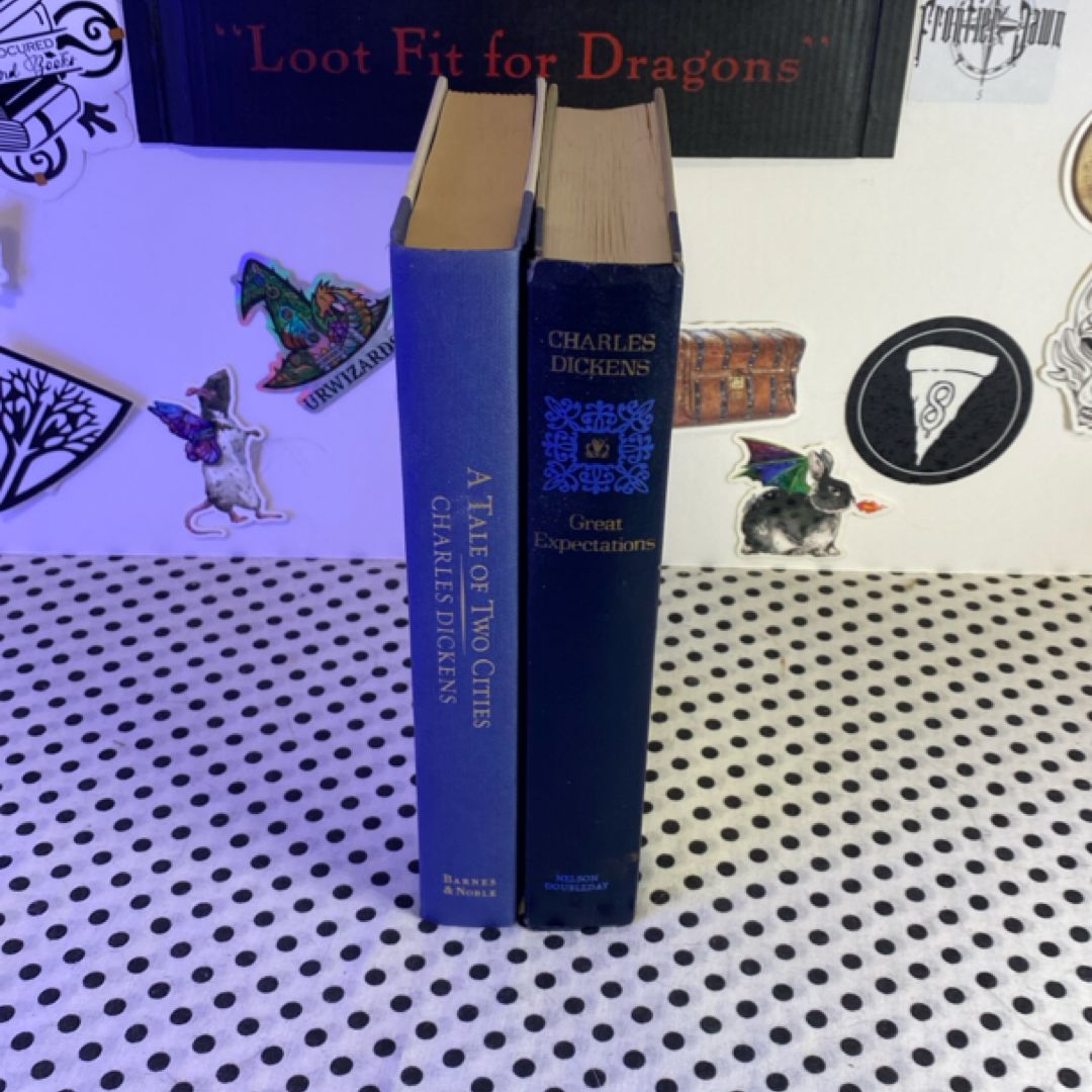 Lot of two Charles Dickens novels with no dust jackets