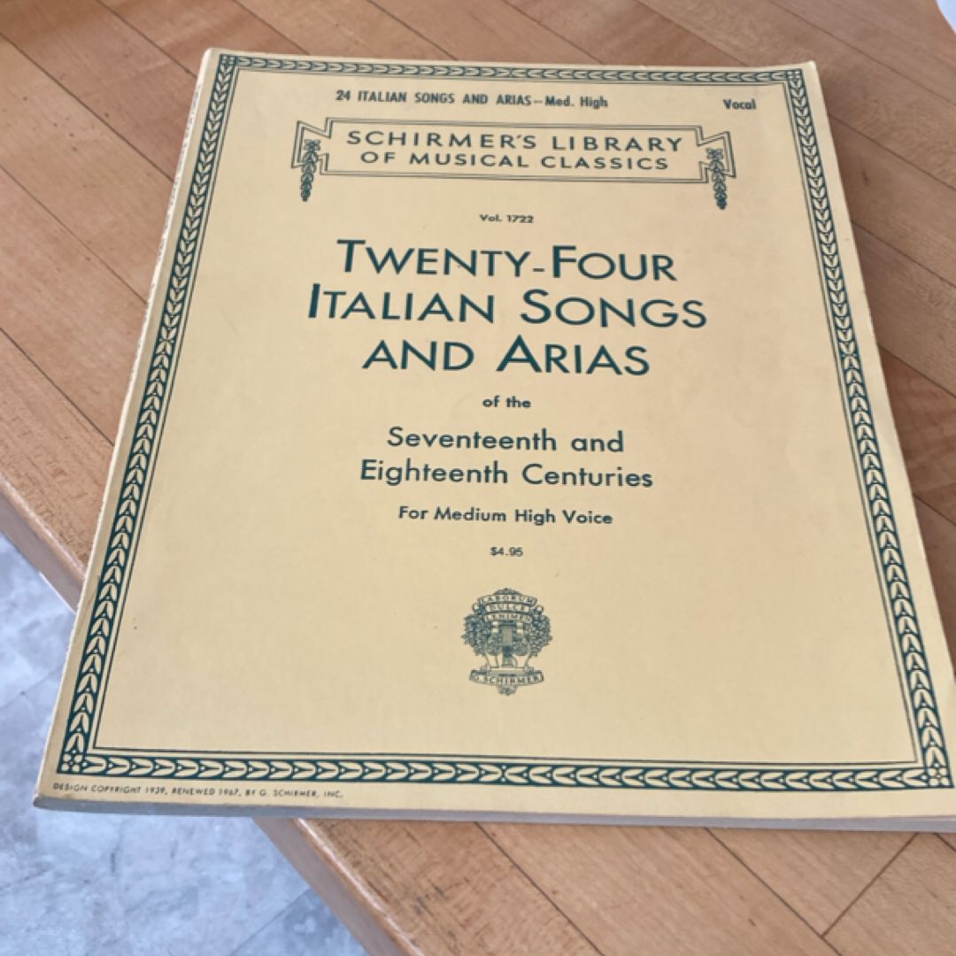 Twenty-Four Italian Songs and Arias of the Seventeenth and Eighteenth Centuries