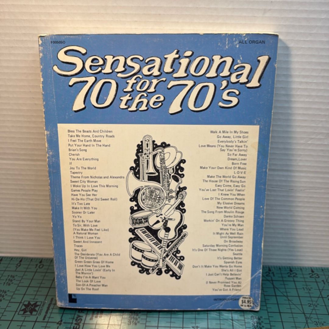 Sensational organ sheet music 1970’s 