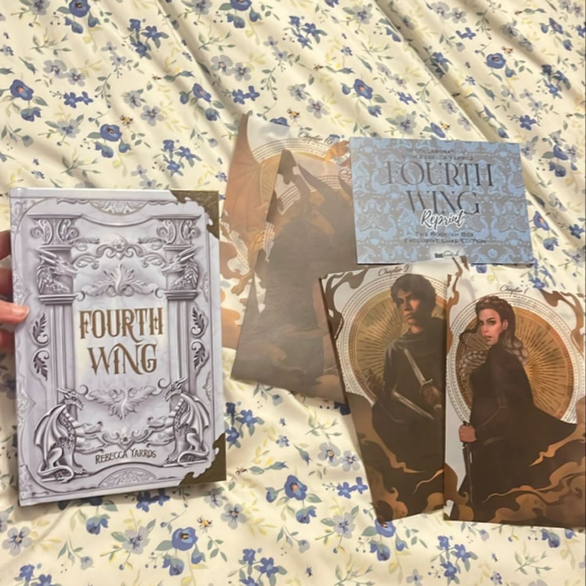 Bookish Box Fourth Wing Reprint by Rebecca Yarros, Hardcover | Pangobooks