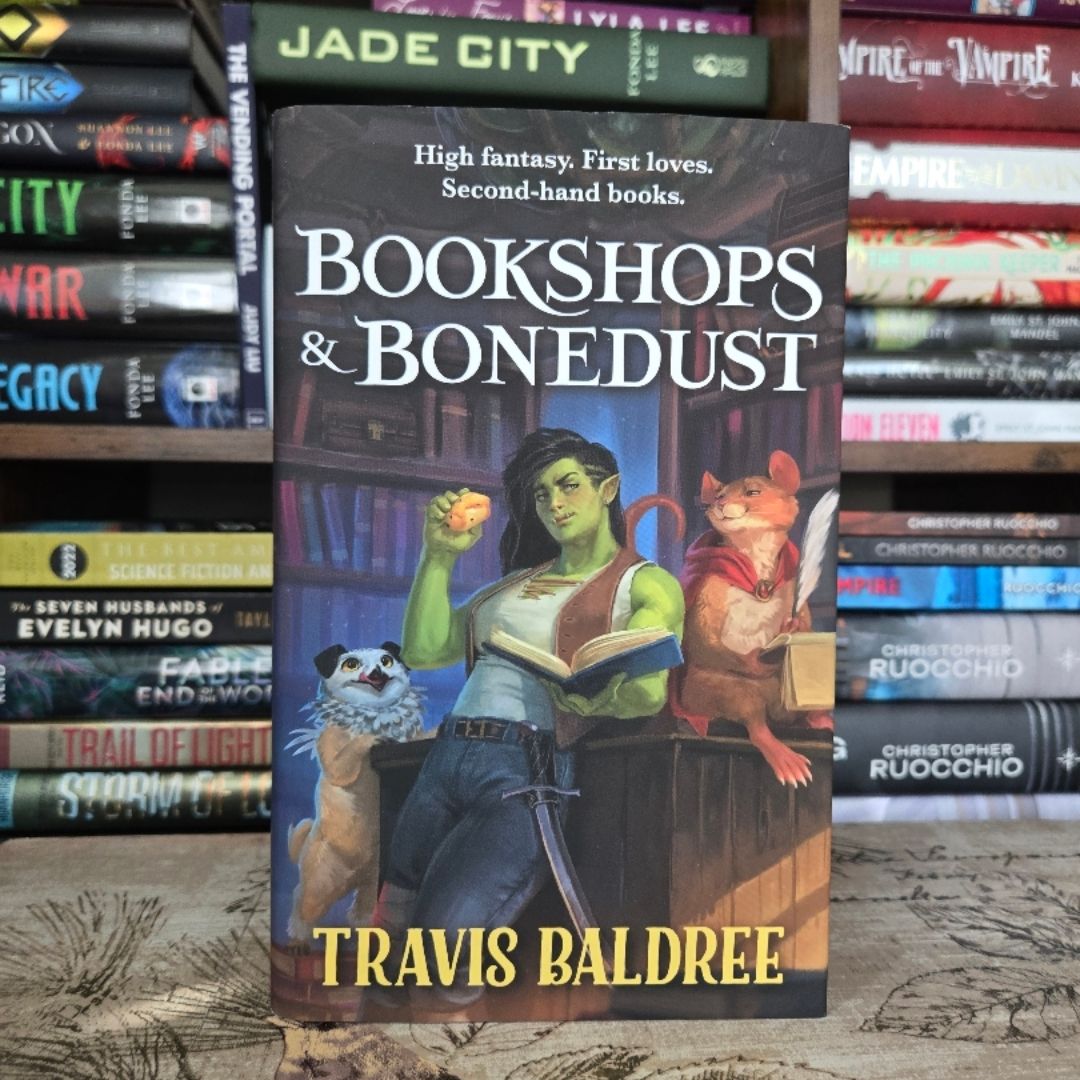 Bookshops and Bonedust *Signed Broken Binding w/Art Print*