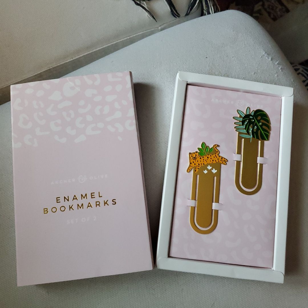 Archer & Olive enamel bookmarks