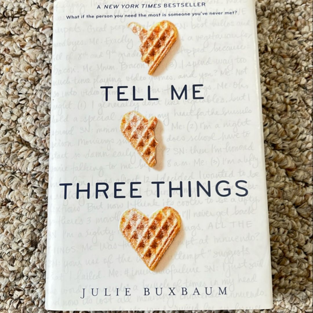 Tell Me Three Things-First Edition
