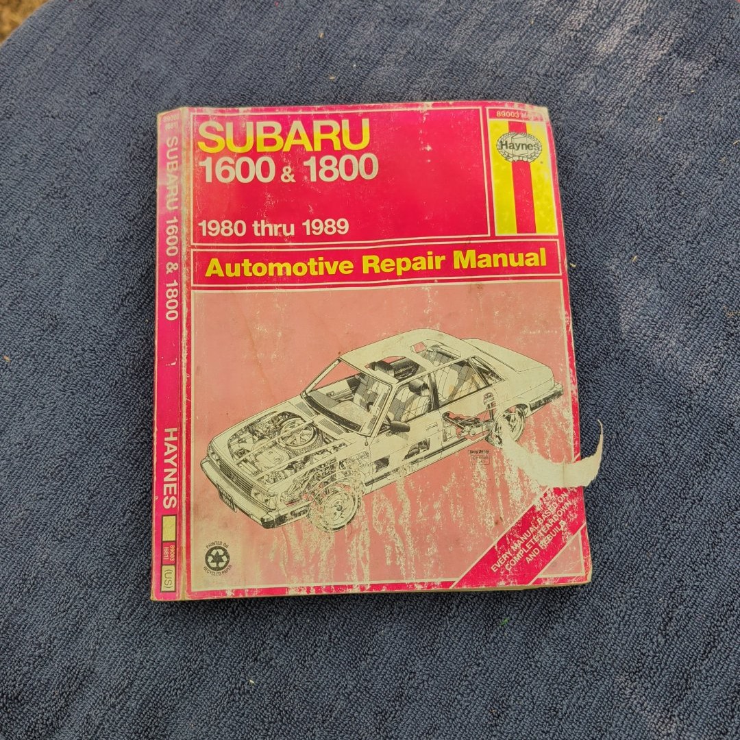 Subaru 1600 and 1800 repair manual