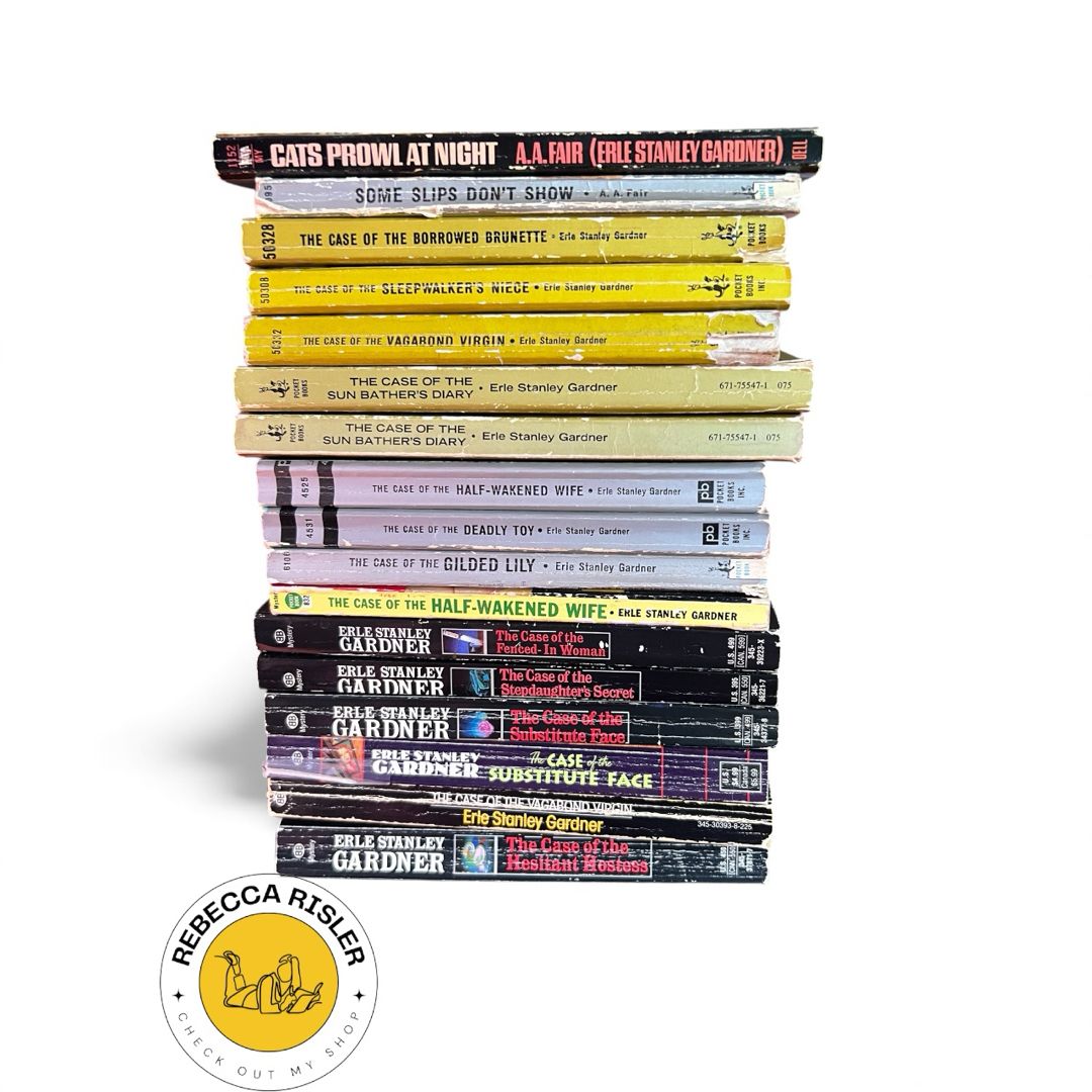 17 Books: Earle Stanley Gardner Aka AA Fair Book Bundle