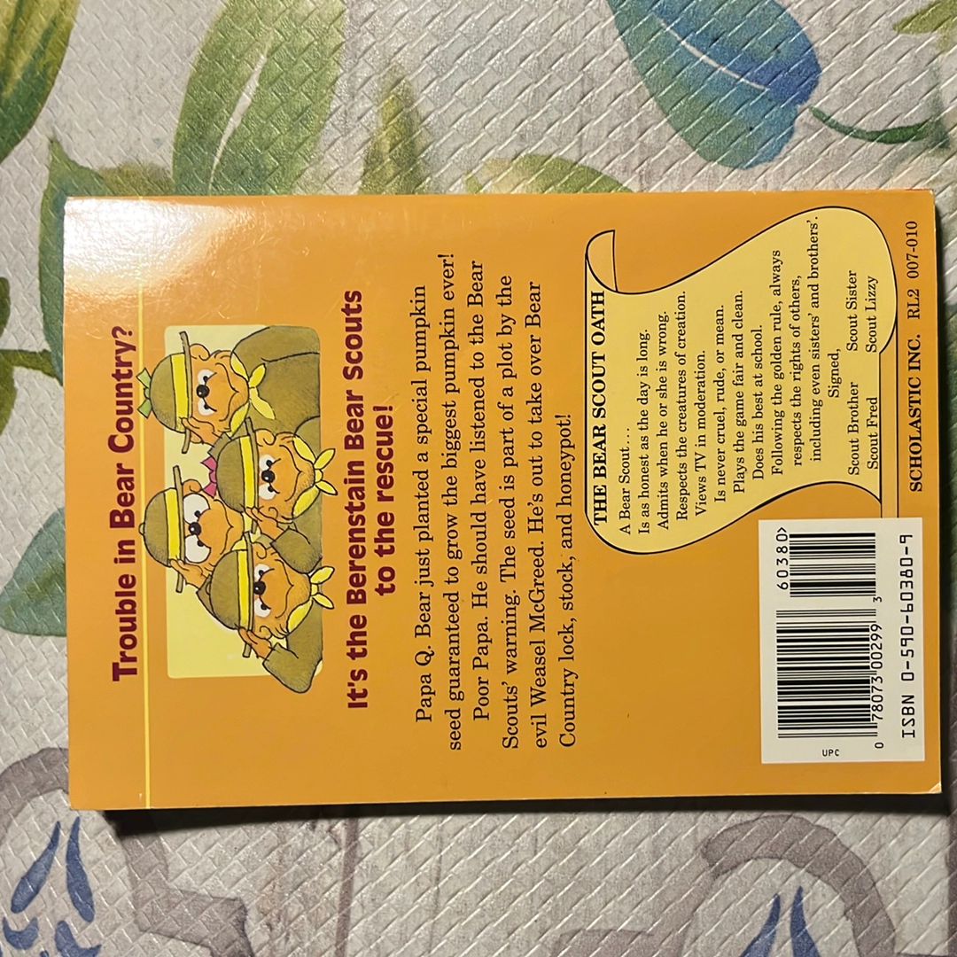 The Berenstain Bear Scouts and the Humongous Pumpkin