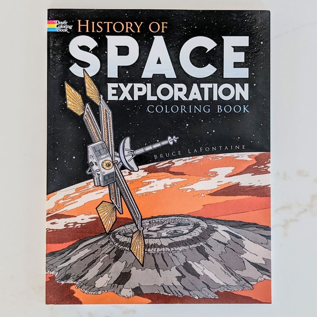 History of Space Exploration Coloring Book