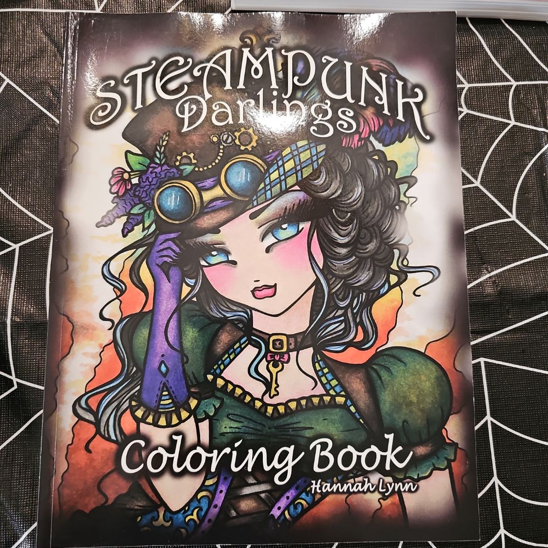 Steampunk Darlings Coloring Book