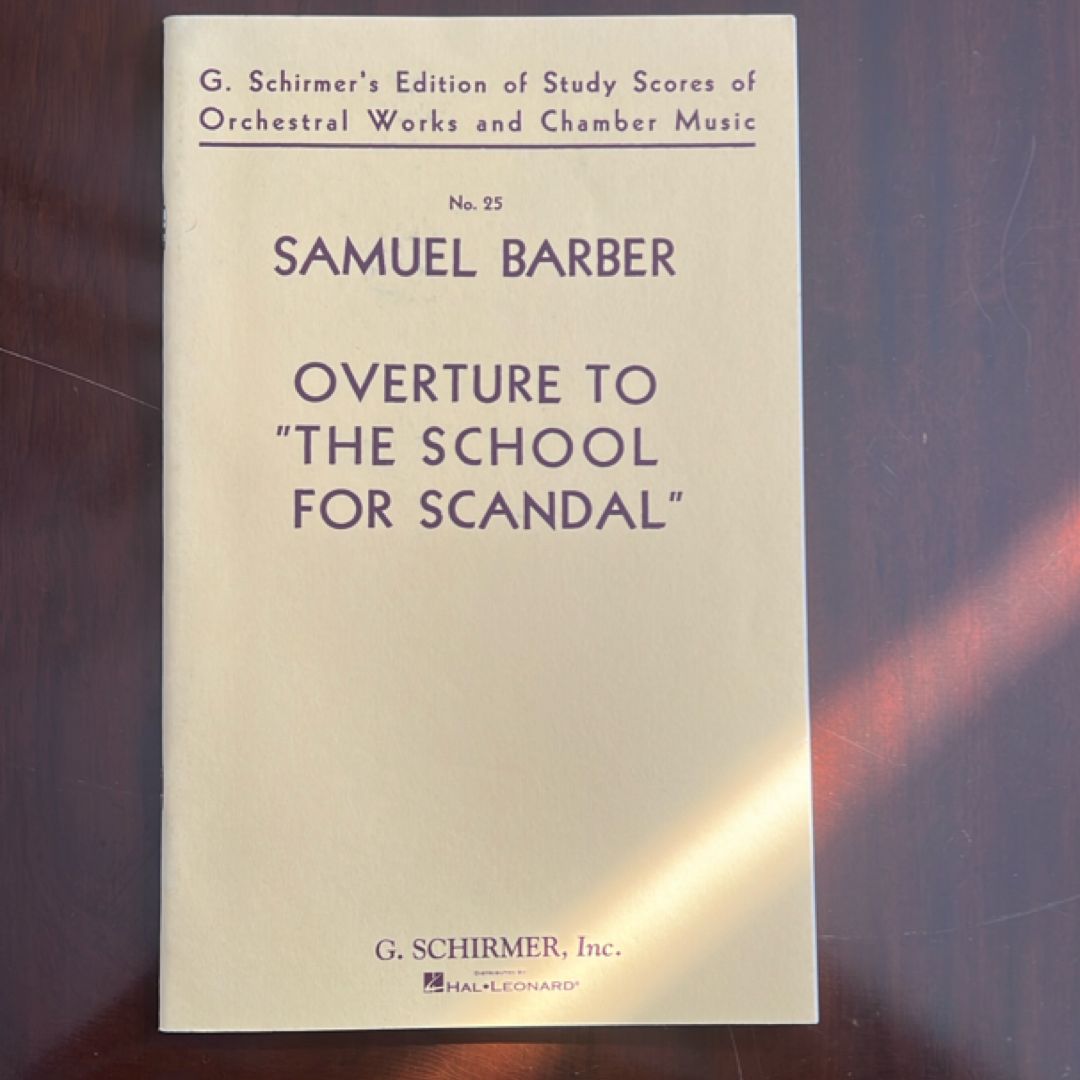 Overture to the School for Scandal