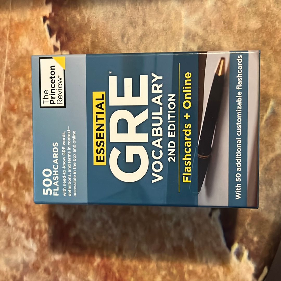 Essential GRE Vocabulary, 2nd Edition: Flashcards + Online