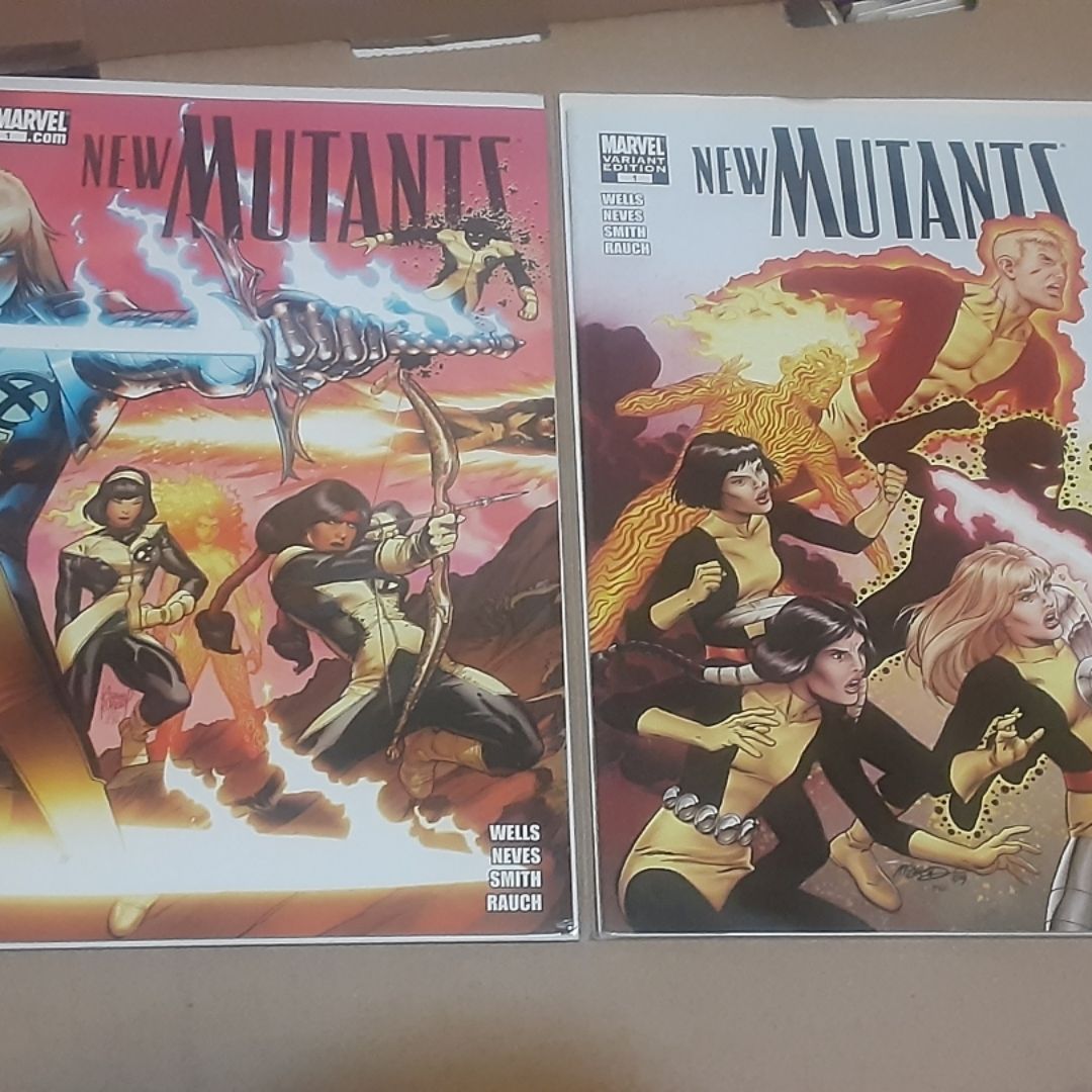 New Mutants 1 2009 Kubert and McLeod covers Magik 