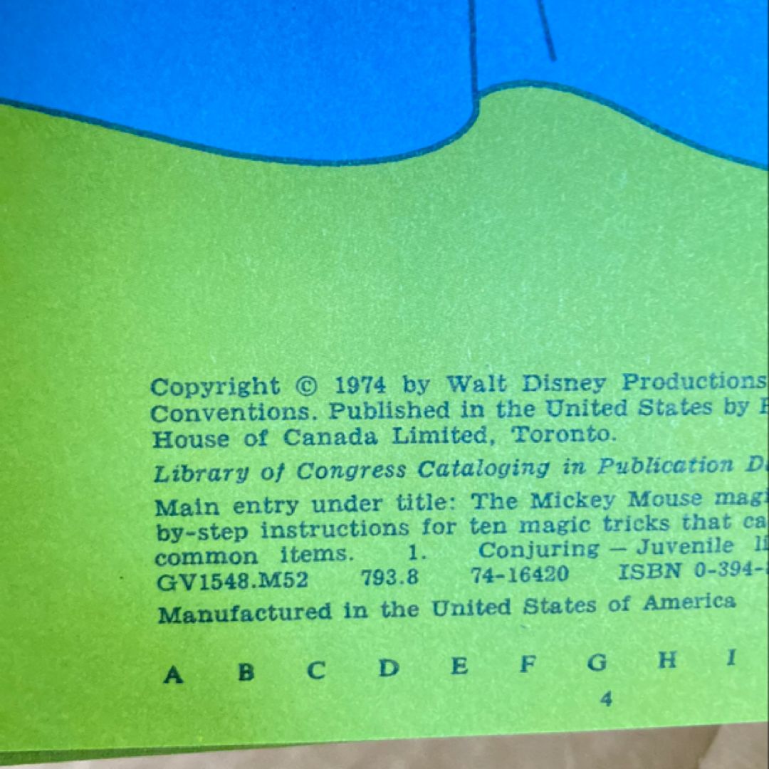 The Mickey Mouse Magic Book by Walt Disney Productions Staff